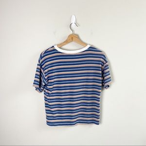 Hippie Rose Oversized Boxy Striped T-Shirt